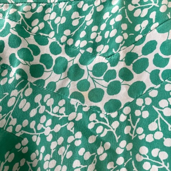 Marc Jacobs Green Patterned Silk Skirt - Picture 5 of 7